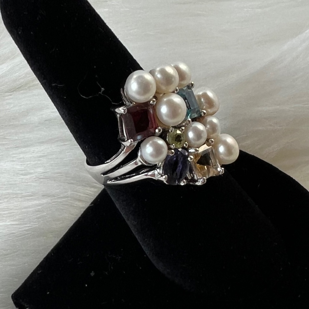 Ross-Simons Silver And Multi Gemstone Cocktail St… - image 2